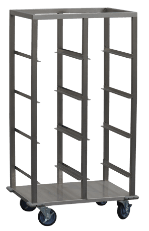 A 3 d image of the front view of a metal rack.