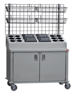 E1 System - Durable metal cart with doors - Sterilsil