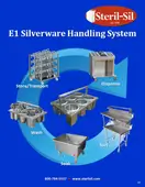 A diagram of the different types of silverware handling systems.